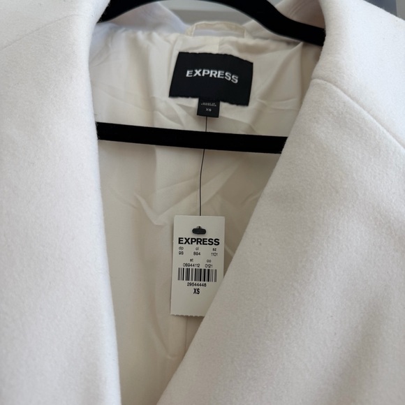 NWT Express Cream white Coat for Women. Sz xs - Picture 4 of 10